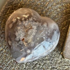Heart-Shaped Large Agate Stone